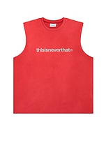 thisisneverthat T-Logo Sleeveless in Red, view 1, click to view large image.