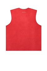 thisisneverthat T-Logo Sleeveless in Red, view 2, click to view large image.