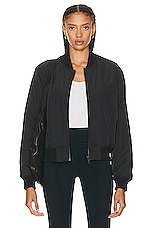 THE UPSIDE Kita Bomber Jacket in Black, view 1, click to view large image.