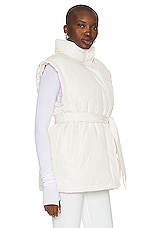THE UPSIDE Chalet Oslo Puffer Gilet Vest in Powder, view 3, click to view large image.