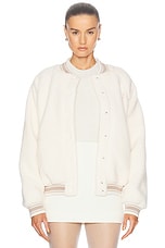 THE UPSIDE Banks Bomber Jacket in Natural, view 1, click to view large image.