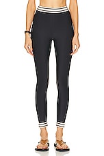 THE UPSIDE Kinship 25 In Midi Pant in Black, view 1, click to view large image.