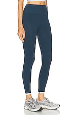 THE UPSIDE Form Seamless 25in Midi Pant in Blue, view 2, click to view large image.