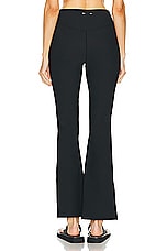 THE UPSIDE Ribbed Florence Flare Pant in Black, view 3, click to view large image.