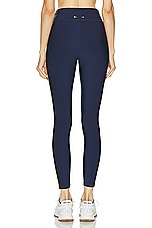 THE UPSIDE Oxford 25in Midi Pant in Navy, view 3, click to view large image.