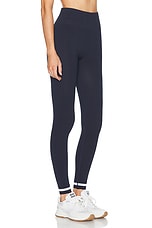 THE UPSIDE Form Seamless 25 in Midi Pant in Navy, view 2, click to view large image.