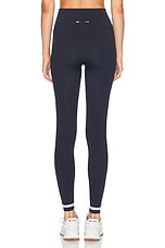 THE UPSIDE Form Seamless 25 in Midi Pant in Navy, view 3, click to view large image.