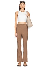 THE UPSIDE Peached Florence Flare Pant in Mocha, view 4, click to view large image.
