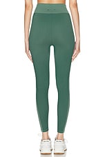 THE UPSIDE Rib Seamless 25 in Midi Pant in Pine & Matcha, view 3, click to view large image.