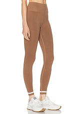 THE UPSIDE Form Seamless 25 in Midi Pant in Brown, view 2, click to view large image.