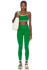 THE UPSIDE Form Seamless 24' Midi Legging in Green, view 5, click to view large image.