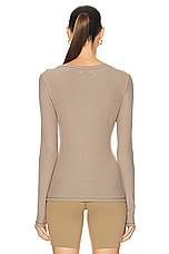 THE UPSIDE Tammy Long Sleeve Top in Pebble, view 3, click to view large image.