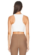 THE UPSIDE Jacinta Crop Tank Top in White, view 3, click to view large image.