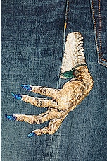 Undercover Hand Denim Jean in Indigo, view 4, click to view large image.
