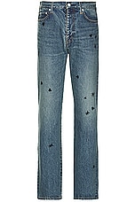 Undercover Denim Jean in Light Blue Indigo, view 1, click to view large image.