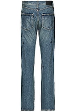 Undercover Denim Jean in Light Blue Indigo, view 2, click to view large image.