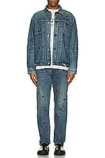 Undercover Denim Jean in Light Blue Indigo, view 6, click to view large image.
