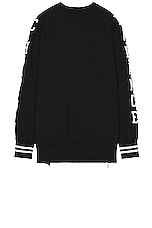 Undercover Balance Chaos Sweater in Black, view 2, click to view large image.