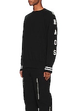 Undercover Balance Chaos Sweater in Black, view 3, click to view large image.