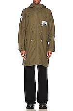 Undercover Coat in Khaki Green, view 4, click to view large image.