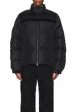 Undercover Puffer Jacket in Black, view 3, click to view large image.