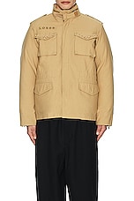 Undercover M-65 Jacket in Beige, view 6, click to view large image.
