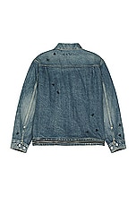 Undercover Denim Blouson in Light Blue Indigo, view 2, click to view large image.