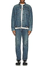 Undercover Denim Blouson in Light Blue Indigo, view 5, click to view large image.