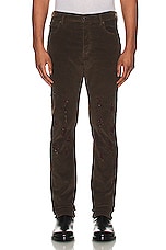 Undercover Stripe Pant in Brown, view 4, click to view large image.