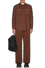 Undercover Long Sleeve Shirt in Brown, view 4, click to view large image.