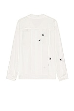 Undercover Long Sleeve Shirt in Off White, view 2, click to view large image.