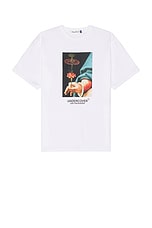 Undercover Graphic Tee in White, view 1, click to view large image.