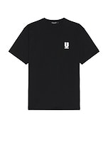 Undercover U Logo Tee in Black | FWRD
