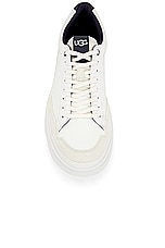 UGG South Bay Low Sneaker in White, view 4, click to view large image.