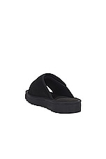 UGG Goldencoast Strap Slide in Black, view 3, click to view large image.