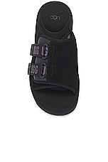 UGG Goldencoast Strap Slide in Black, view 4, click to view large image.