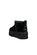 UGG Classic Ultra Mini Platform Boot in Black, view 3, click to view large image.