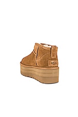 UGG Classic Ultra Mini Platform Boot in Chestnut, view 3, click to view large image.