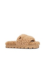 UGG Cozetta Curly Slipper in Chestnut, view 2, click to view large image.