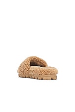 UGG Cozetta Curly Slipper in Chestnut, view 3, click to view large image.