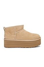 UGG Classic Ultra Mini Platform Boot in Sand, view 1, click to view large image.