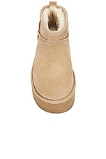 UGG Classic Ultra Mini Platform Boot in Sand, view 4, click to view large image.