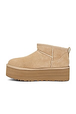 UGG Classic Ultra Mini Platform Boot in Sand, view 5, click to view large image.