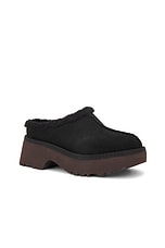 UGG New Heights Cozy Clog in Black, view 2, click to view large image.