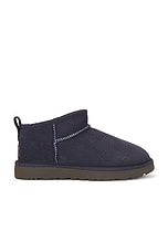 UGG Classic Ultra Mini Boot in Eve Blue, view 1, click to view large image.