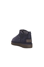 UGG Classic Ultra Mini Boot in Eve Blue, view 3, click to view large image.