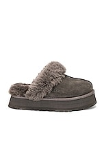 UGG Disquette Slipper in Charcoal, view 1, click to view large image.