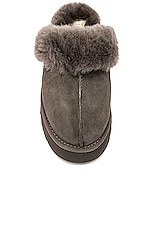 UGG Disquette Slipper in Charcoal, view 4, click to view large image.