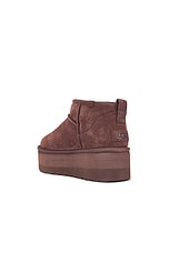 UGG Classic Ultra Mini Platform Boot in Burnt Cedar, view 3, click to view large image.