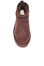 UGG Classic Ultra Mini Platform Boot in Burnt Cedar, view 4, click to view large image.